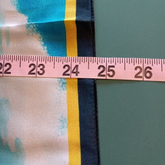 NWT Scarf Me Multicolor 100% Silk Jungle Cat Scarf Kitsch Countrycore - Picture 7 of 8